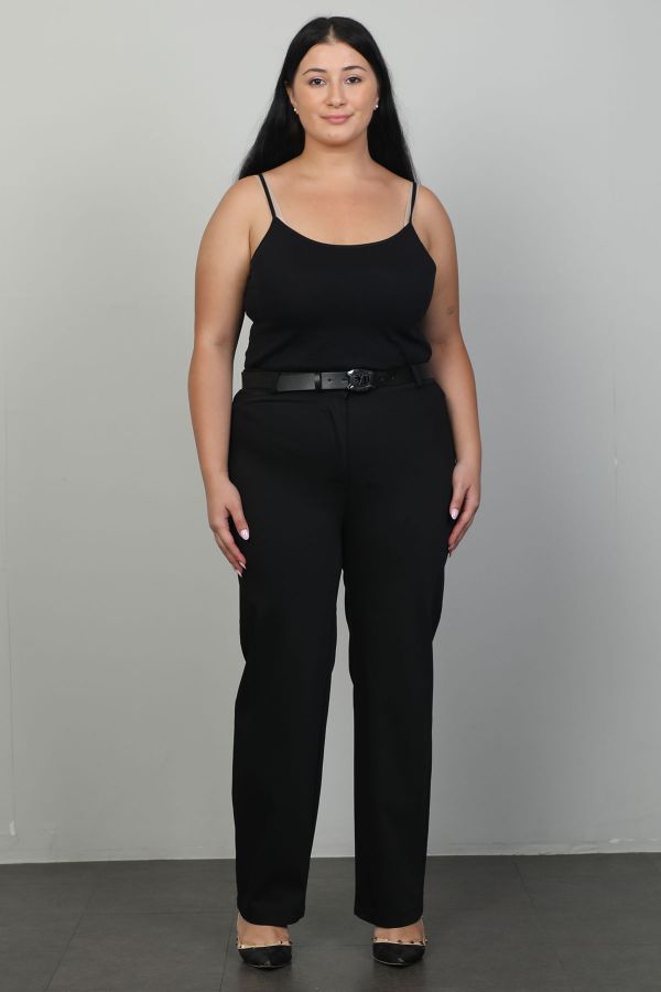 Picture of Extenzi 1283xl BLACK Plus Size Women Pants 