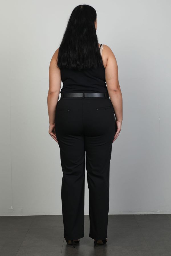 Picture of Extenzi 1283xl BLACK Plus Size Women Pants 