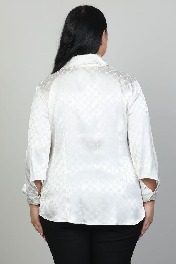 Picture of Aras 11772xl ECRU Plus Size Women Blouse 