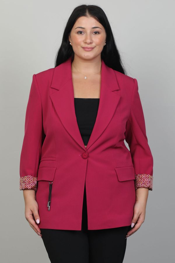 Picture of Pizara Line 78020xl FUCHSIA Plus Size Women Jacket 