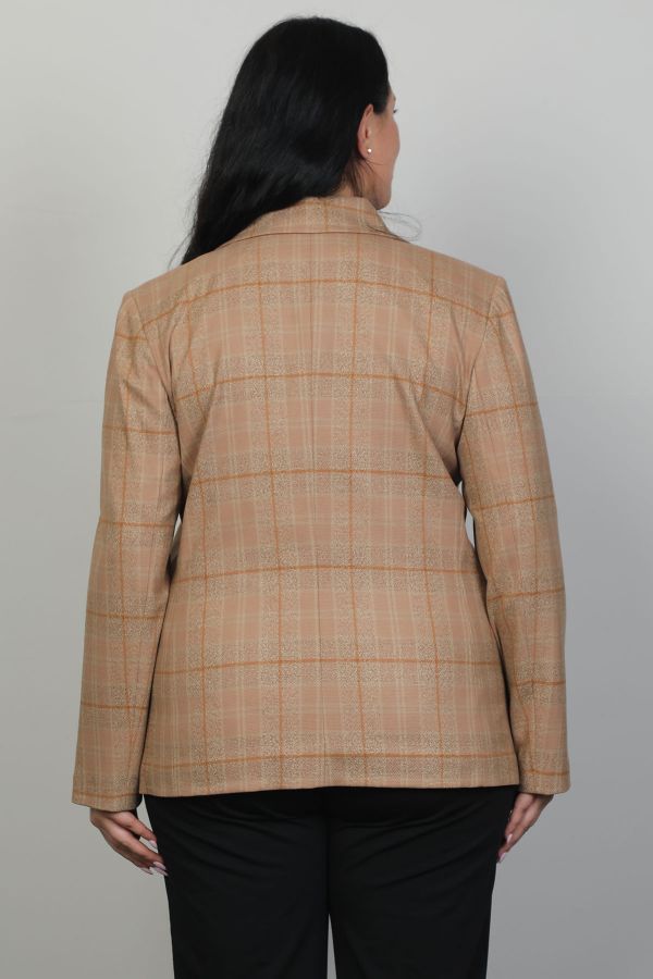 Picture of Pizara Line 7546xl LIGHT BROWN Plus Size Women Jacket 