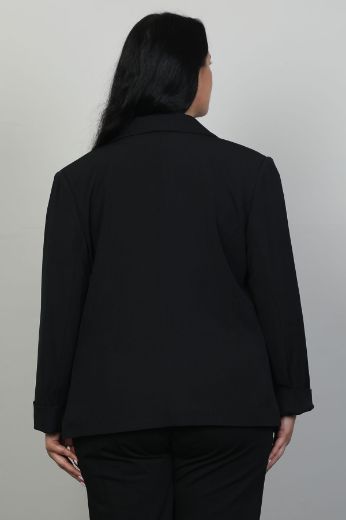 Picture of Pizara Line 78190xl BLACK Plus Size Women Jacket 