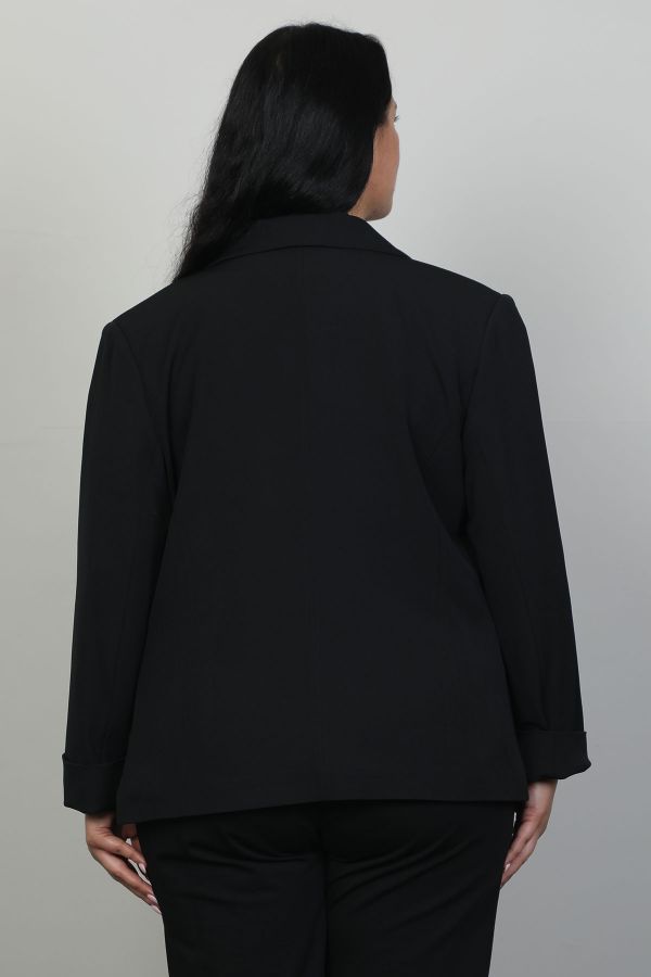 Picture of Pizara Line 78190xl BLACK Plus Size Women Jacket 