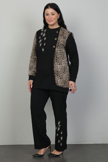 Picture of Velvet 24164xl BLACK Plus Size Women Suit