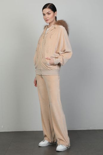 Picture of Candy Angels E1108 BEIGE Women Suit