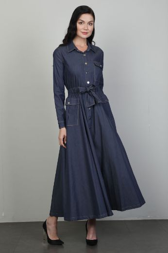 Picture of Nexx 30382 NAVY BLUE Women Dress