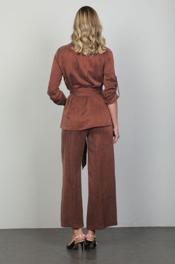 Picture of Of White 2248116 BROWN Women Suit