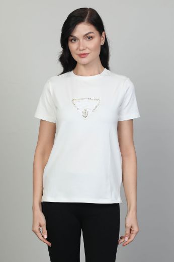 Picture of Of White 2241226 ECRU Women Blouse