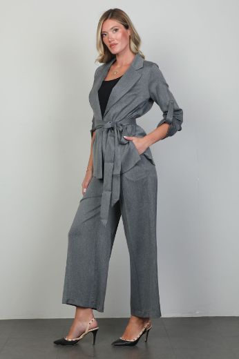 Picture of Of White 2248116 GREY Women Suit