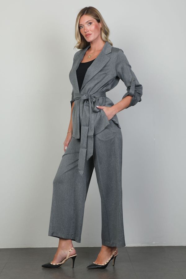 Picture of Of White 2248116 GREY Women Suit