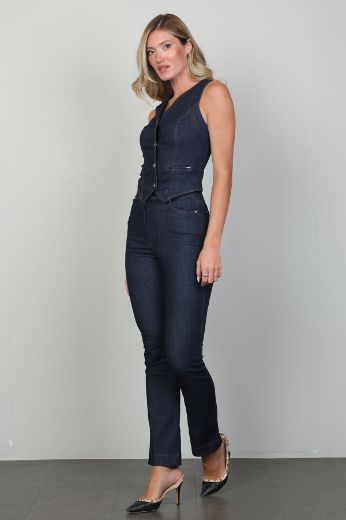 Picture of Of White 2248049 NAVY BLUE Women Suit