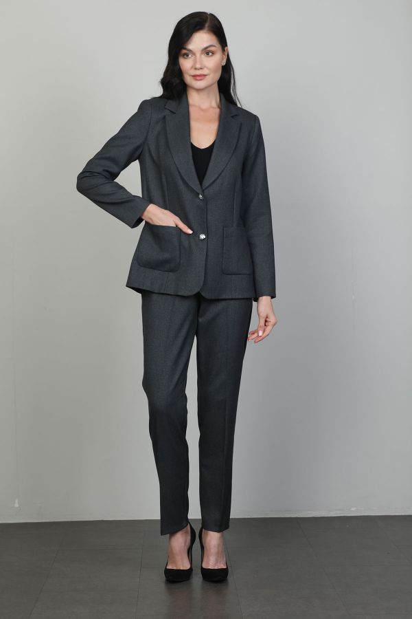 Picture of Of White 2248097 ANTHRACITE Women Suit