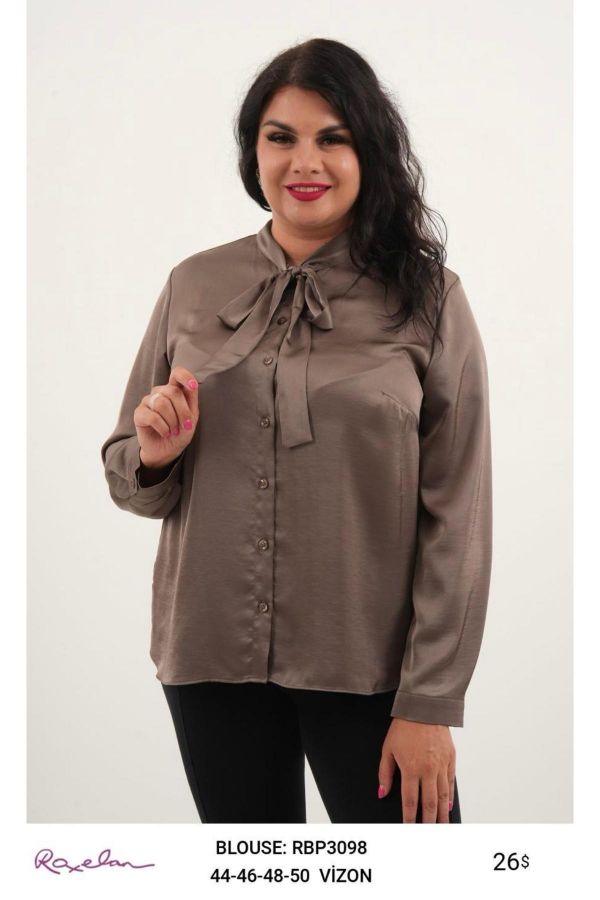 Picture of ROXELAN RBP3098 BROWN Women Blouse