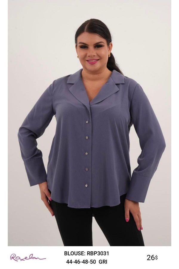 Picture of ROXELAN RBP3031 GREY Women Blouse