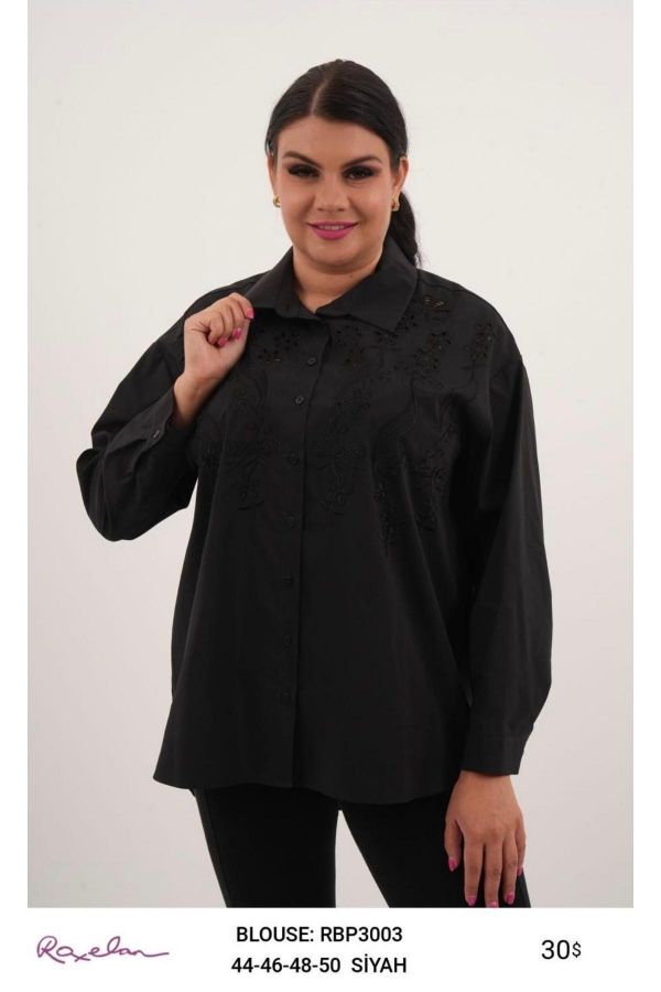 Picture of ROXELAN RBP3003 BLACK Women Blouse