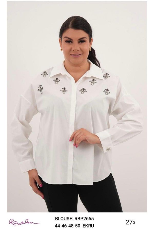 Picture of ROXELAN RBP2655 ECRU Women Blouse