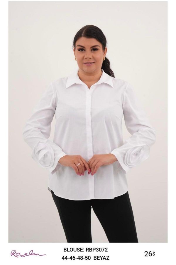 Picture of ROXELAN RBP3072 ECRU Women Blouse