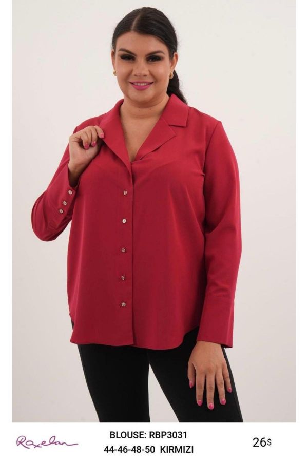 Picture of ROXELAN RBP3031 RED Women Blouse