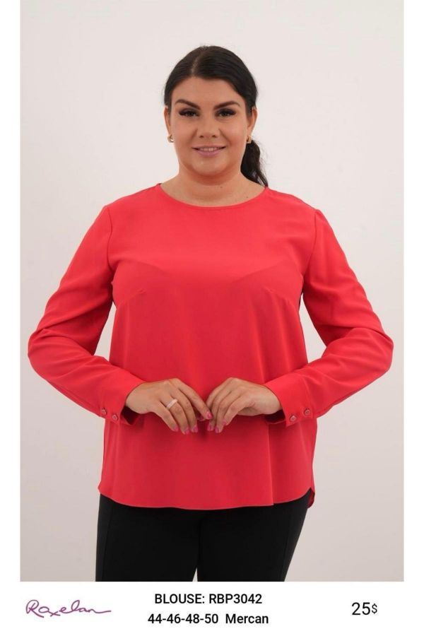 Picture of ROXELAN RBP3042 RED Women Blouse