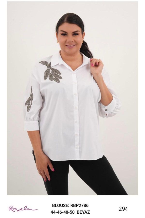 Picture of ROXELAN RBP2786 ECRU Women Blouse