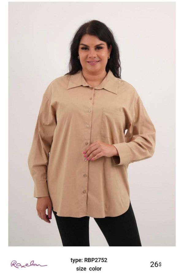 Picture of ROXELAN RBP2752 BROWN Women Blouse