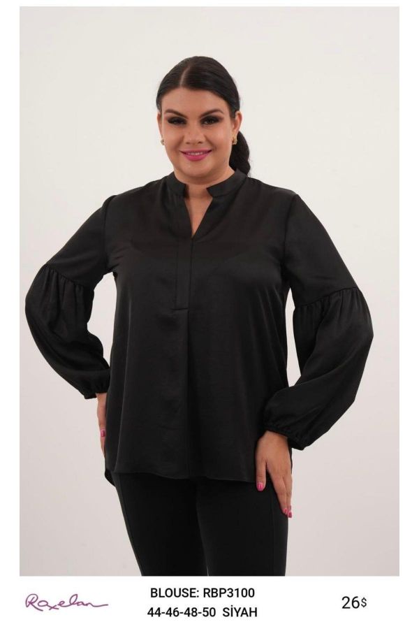 Picture of ROXELAN RBP3100 BLACK Women Blouse