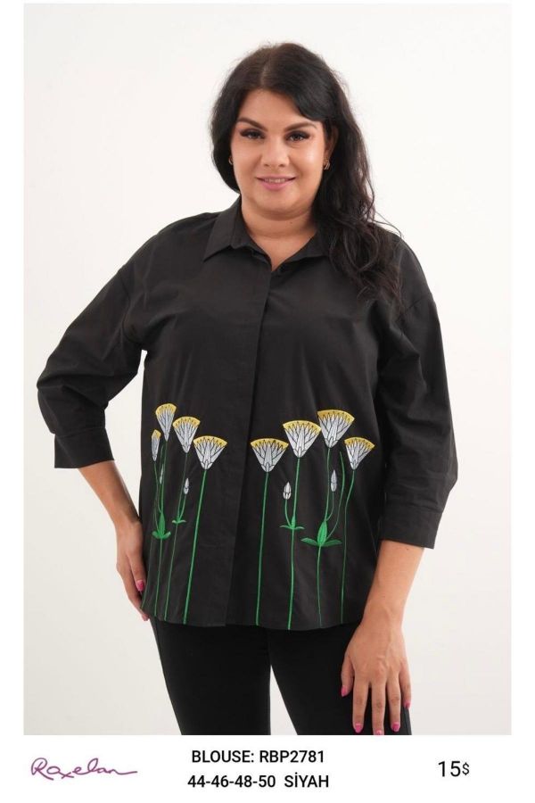 Picture of ROXELAN RBP2781 BLACK Women Blouse