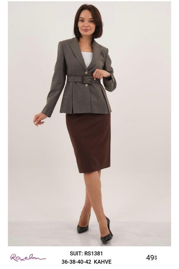 Picture of ROXELAN RS1381 BROWN Women Suit