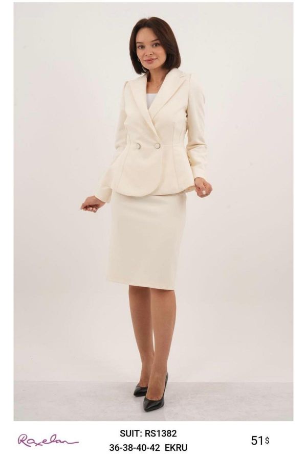 Picture of ROXELAN RS1382 ECRU Women Suit