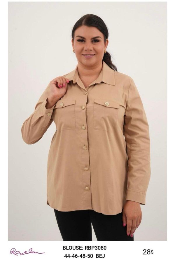 Picture of ROXELAN RBP3080 BEIGE Women Blouse