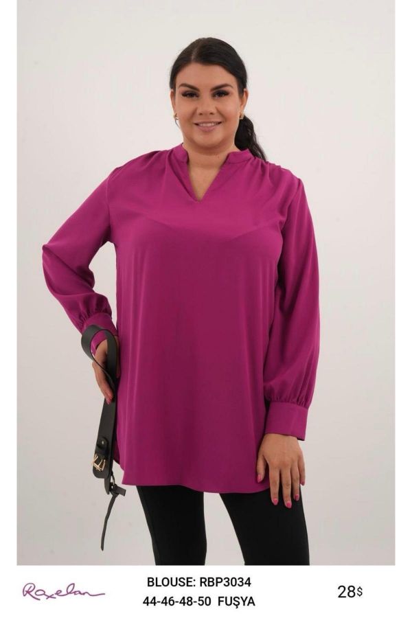 Picture of ROXELAN RBP3034 FUCHSIA Women Blouse