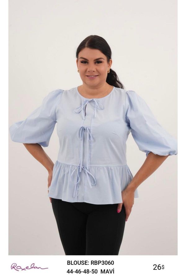 Picture of ROXELAN RBP3060 BLUE Women Blouse