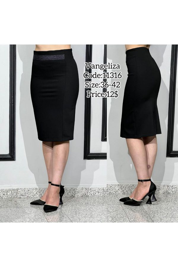 Picture of Vangeliza 11316 BLACK Women Skirt