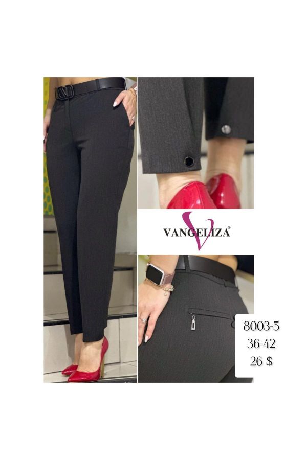 Picture of Vangeliza 8003-5 BLACK Women's Trousers