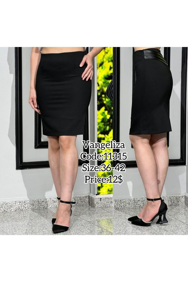 Picture of Vangeliza 11315 BLACK Women Skirt