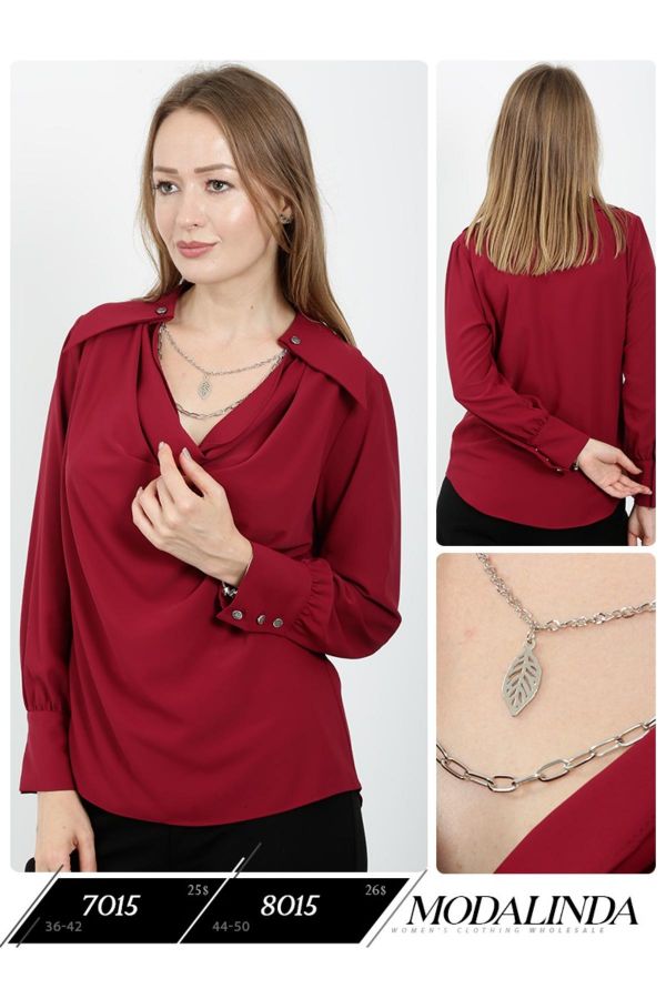 Picture of Modalinda 7015 RED Women Blouse