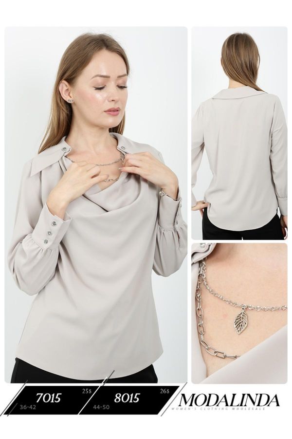 Picture of Modalinda 7015 GREY Women Blouse