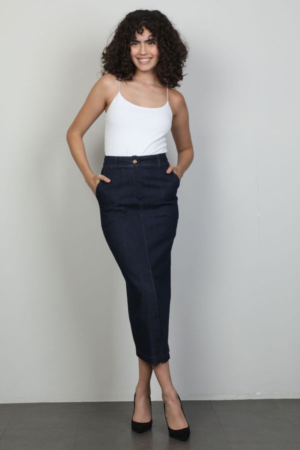 Picture of Of White 2242000 NAVY BLUE Women's Trousers