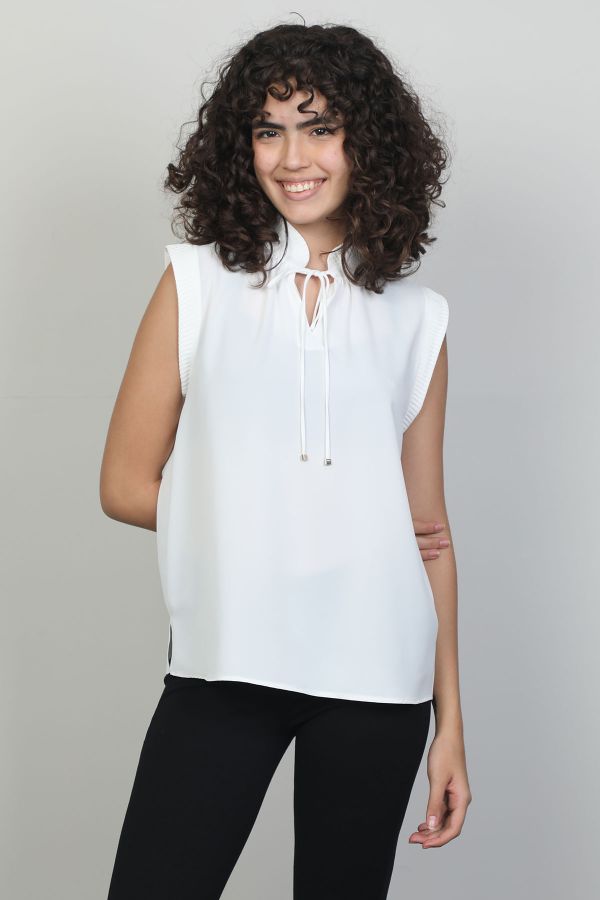 Picture of Of White 22410855 ECRU Women Blouse