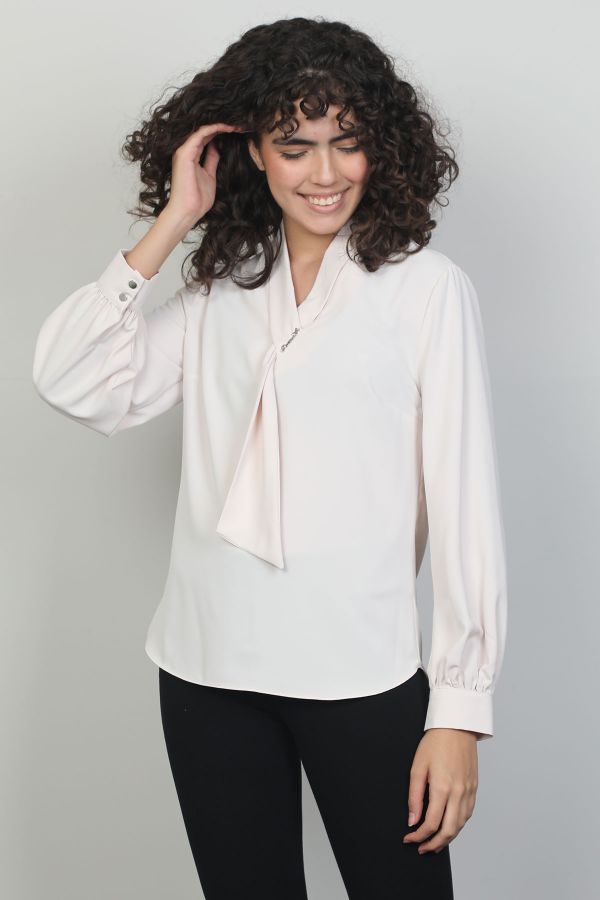 Picture of Of White 2241404 BEIGE Women Blouse