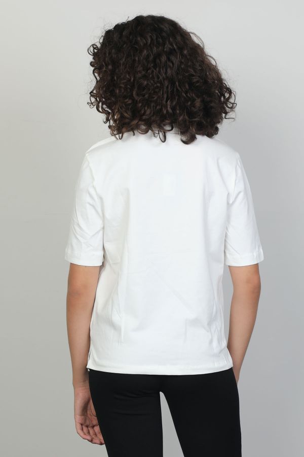 Picture of Of White 2241204 ECRU Women Blouse