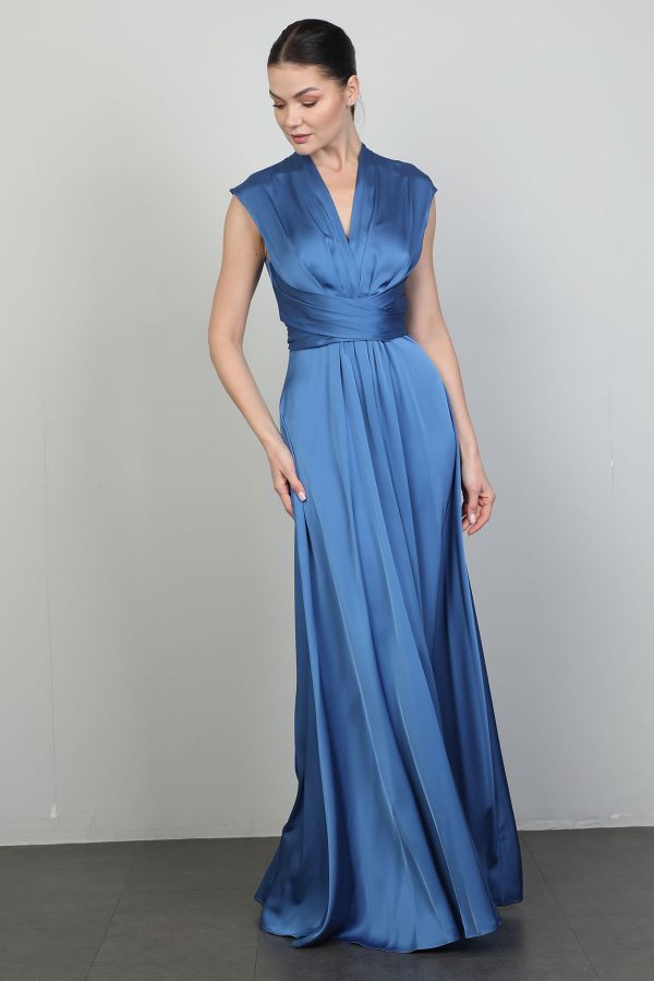 Picture of Green World 8357 BLUE Women Dress