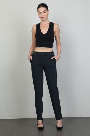 Picture of L-BIRD 13728 NAVY BLUE Women's Trousers