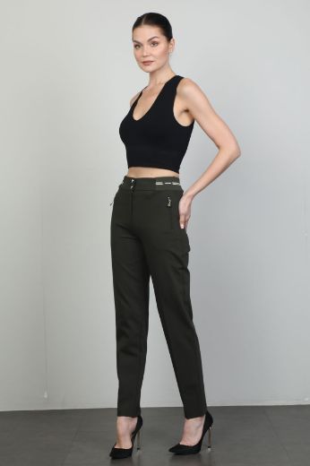 Picture of L-BIRD 13738 KHAKI Women's Trousers