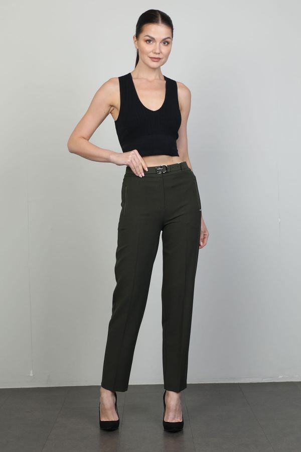 Picture of L-BIRD 13756 KHAKI Women's Trousers