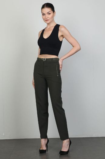 Picture of L-BIRD 13756 KHAKI Women's Trousers