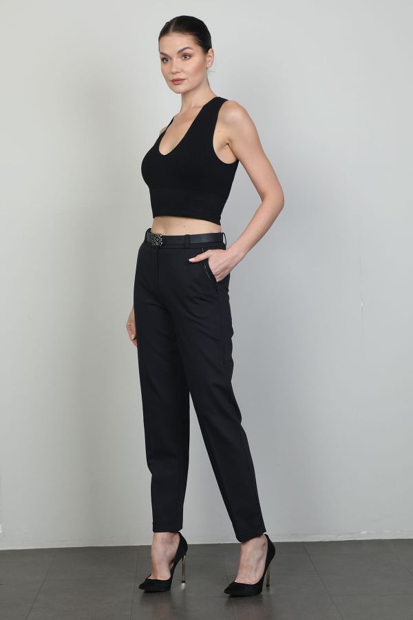 Picture of L-BIRD 13760 NAVY BLUE Women's Trousers