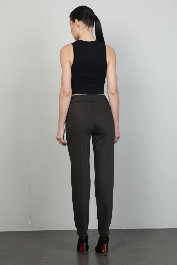 Picture of L-BIRD 13728 BROWN Women's Trousers