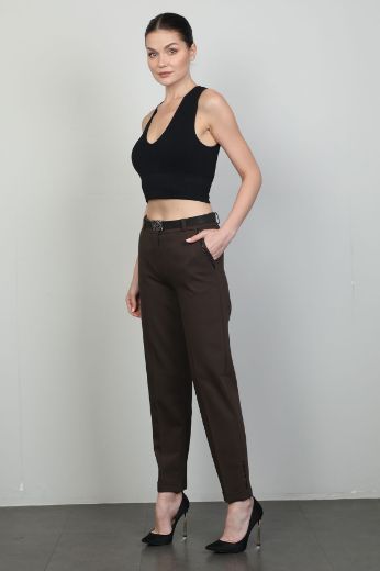 Picture of L-BIRD 13760 BROWN Women's Trousers