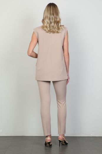 Picture of Fimore 7361-6 BEIGE Women Suit